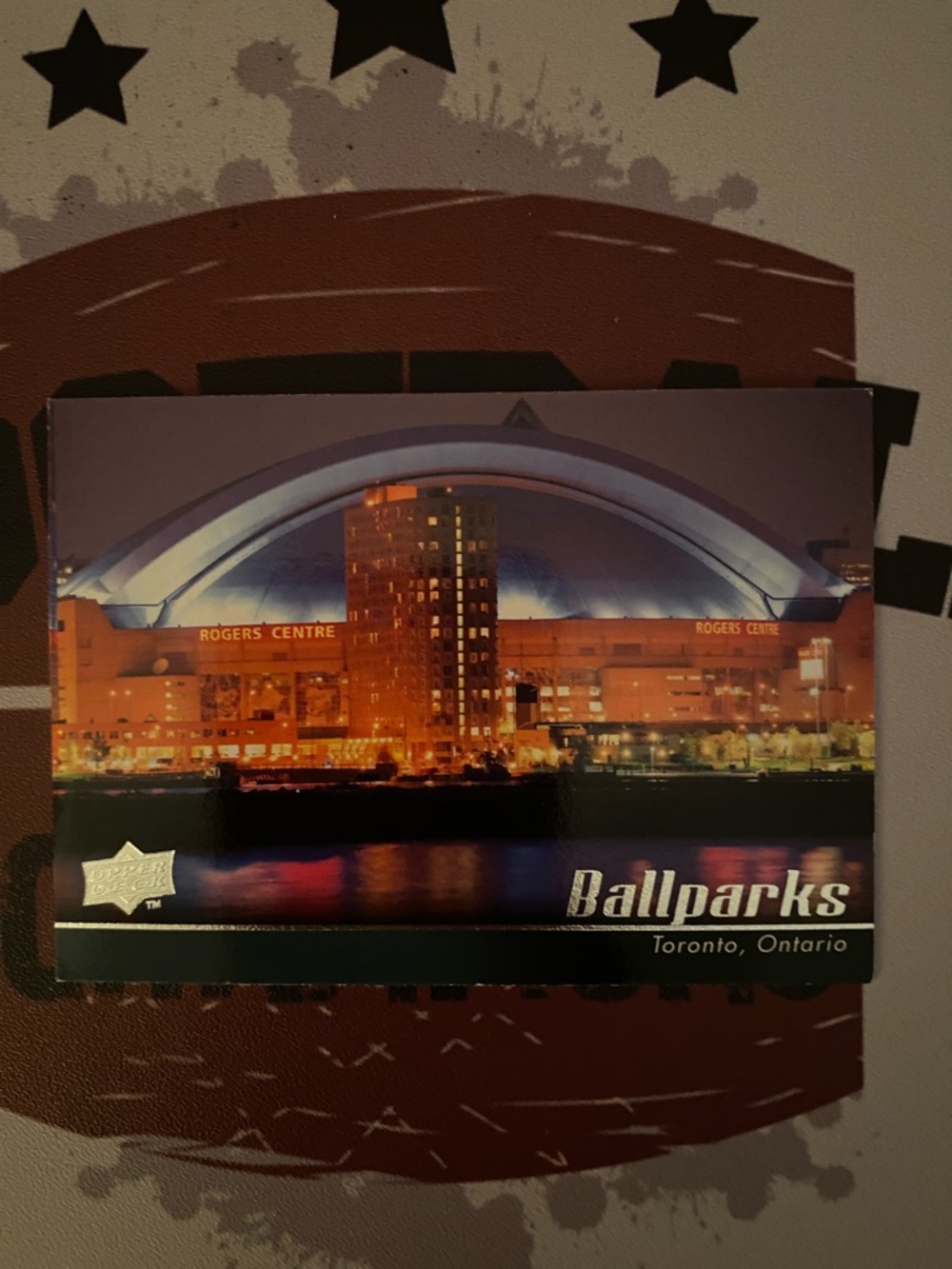Ballparks Toronto Rogers Centre Wall Art Print - Brown/Blue